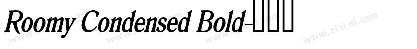 Roomy Condensed Bold字体转换 Roomy Condensed Bold字体转换